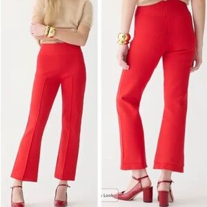 J.CREW RED DELANEY KICK OUT SWEATER PANTS SZ S EUC!